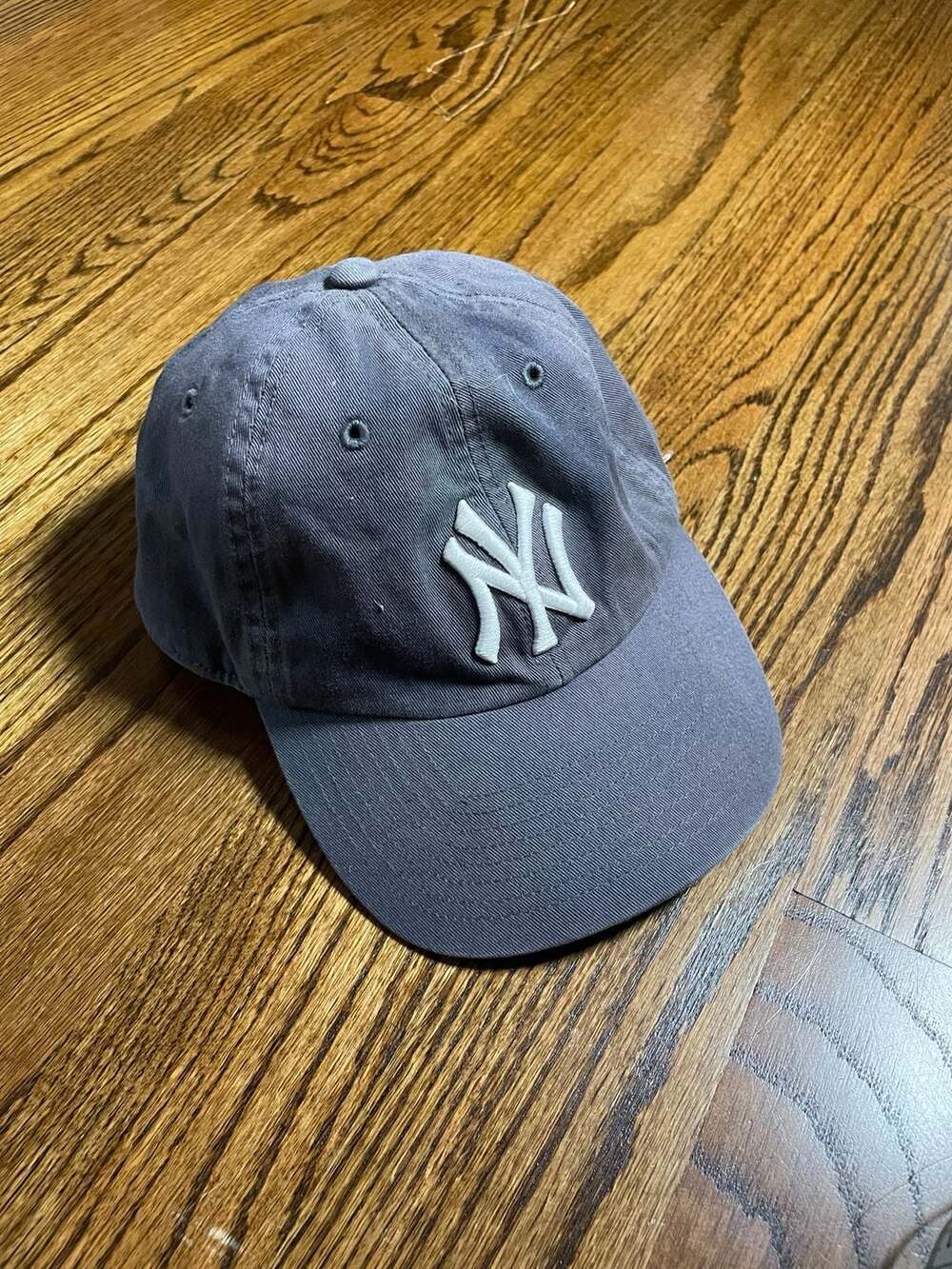 '47 Vintage Discolored New York Yankees Adjustable Hat Gray (as is)